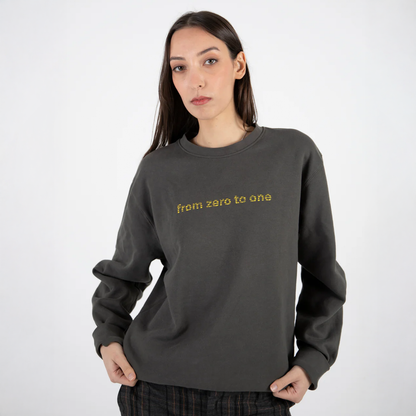 from zero to one (grey hoodie)