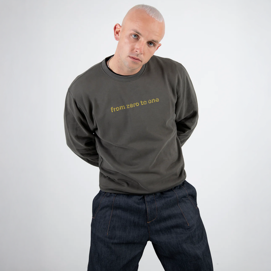 from zero to one (grey hoodie)