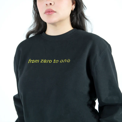 from zero to one (black hoodie)