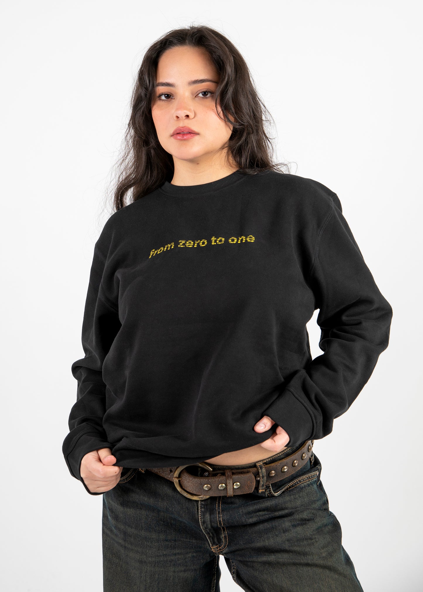 from zero to one hoodie dark black