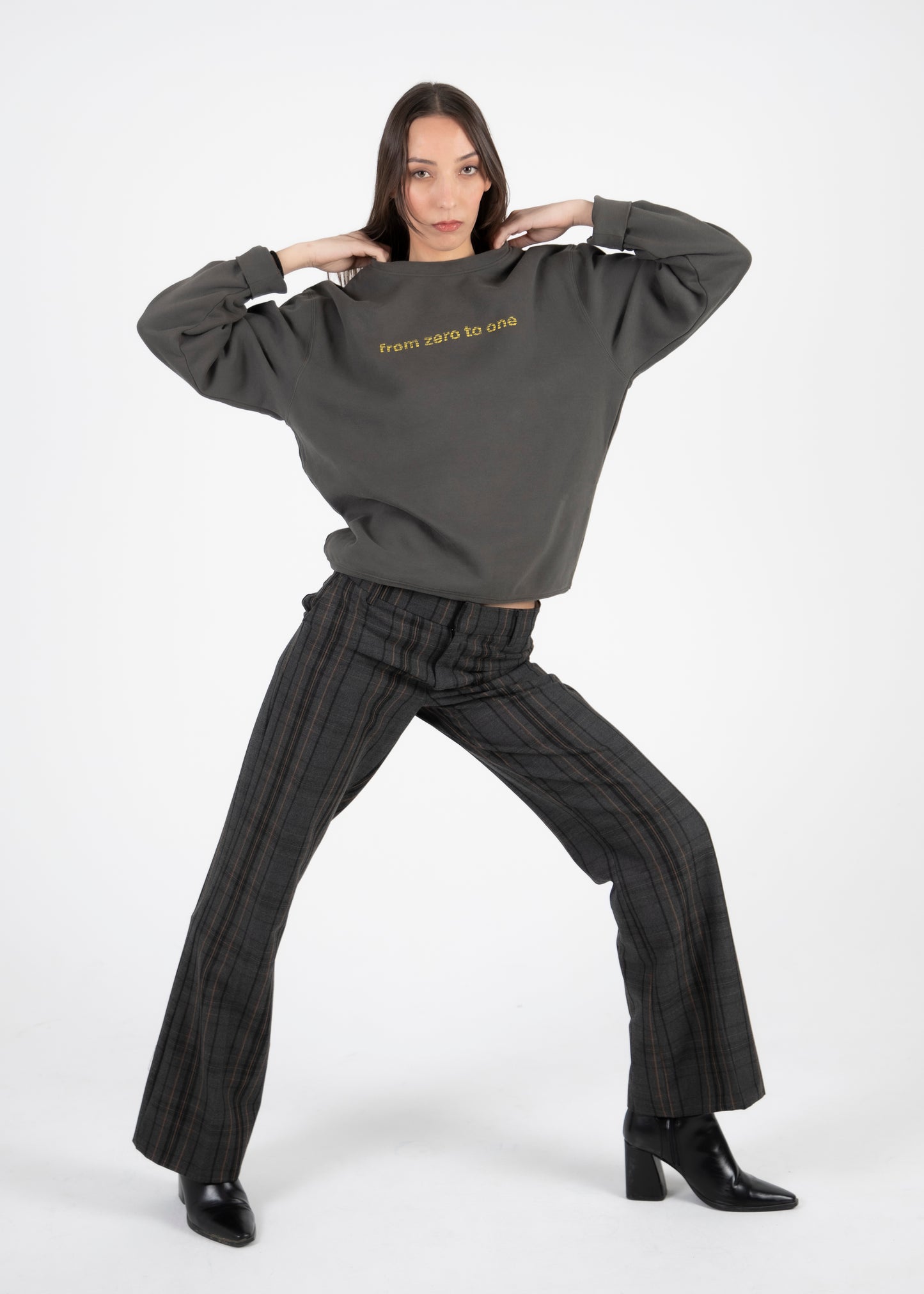 from zero to one hoodie charcoal grey