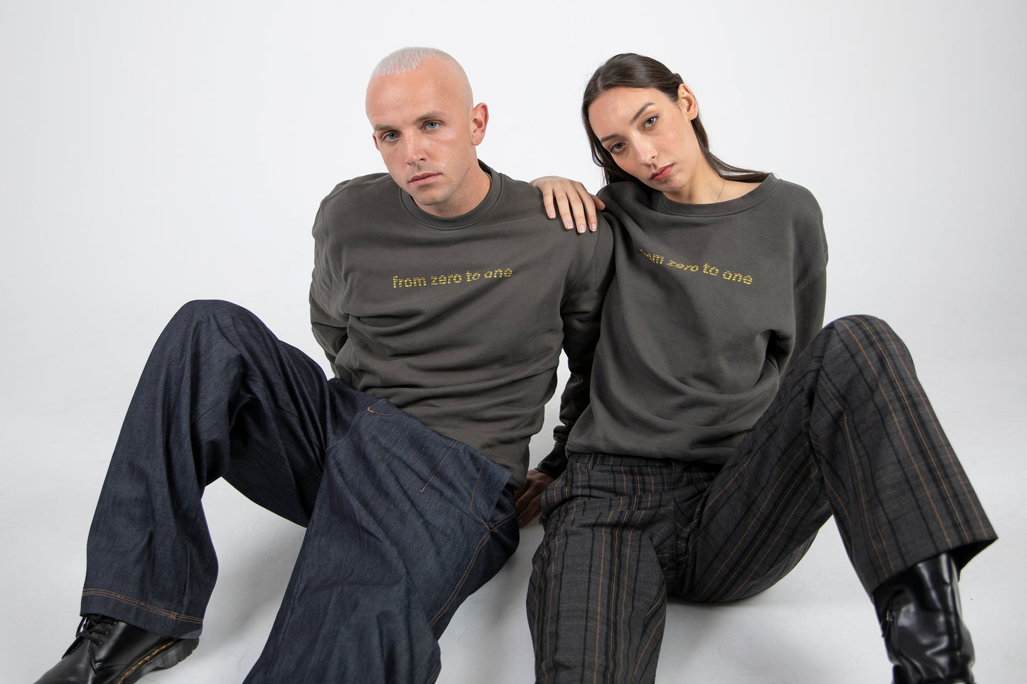 from zero to one hoodie charcoal grey