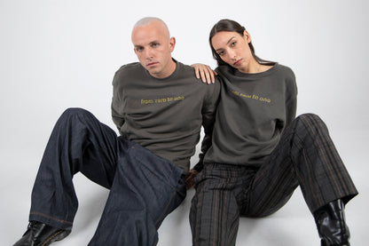 from zero to one hoodie charcoal grey