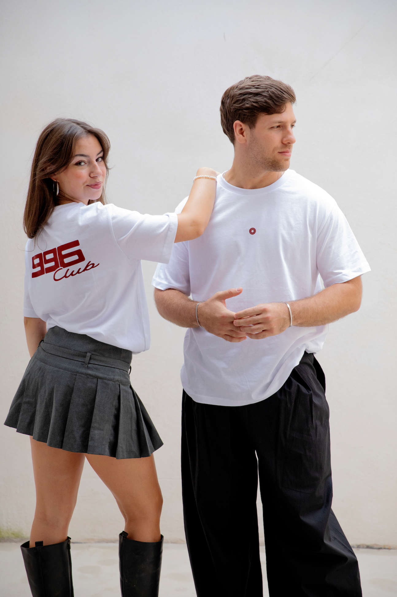 996 club (white tee)